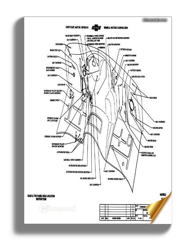 1955 Chevrolet Assembly Manual – Rebuild Instructions & Illustrations (Bishko 5726)