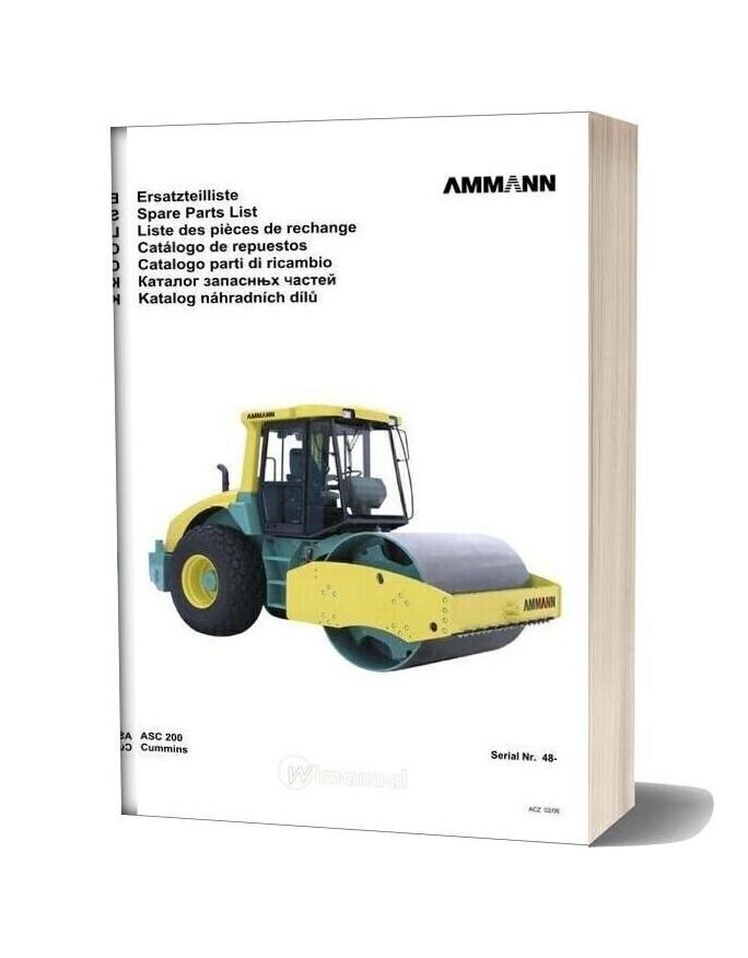 Ammann 0602 Asc200 Parts Catalogue