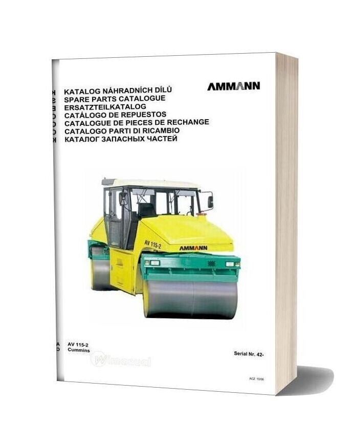 Ammann 0610 Av115 2 Parts Catalogue