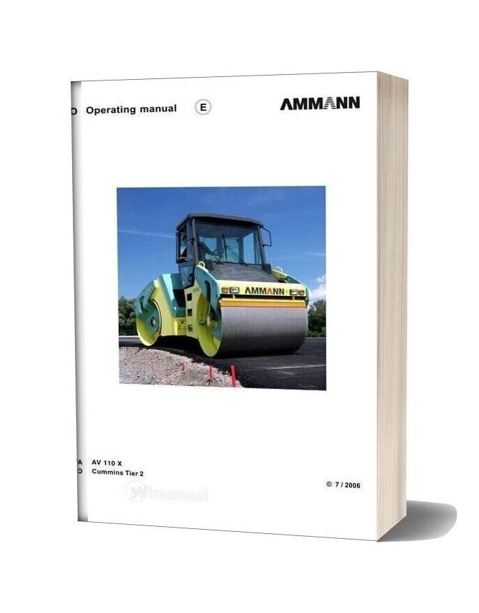 Ammann Av110x A Operation Manual