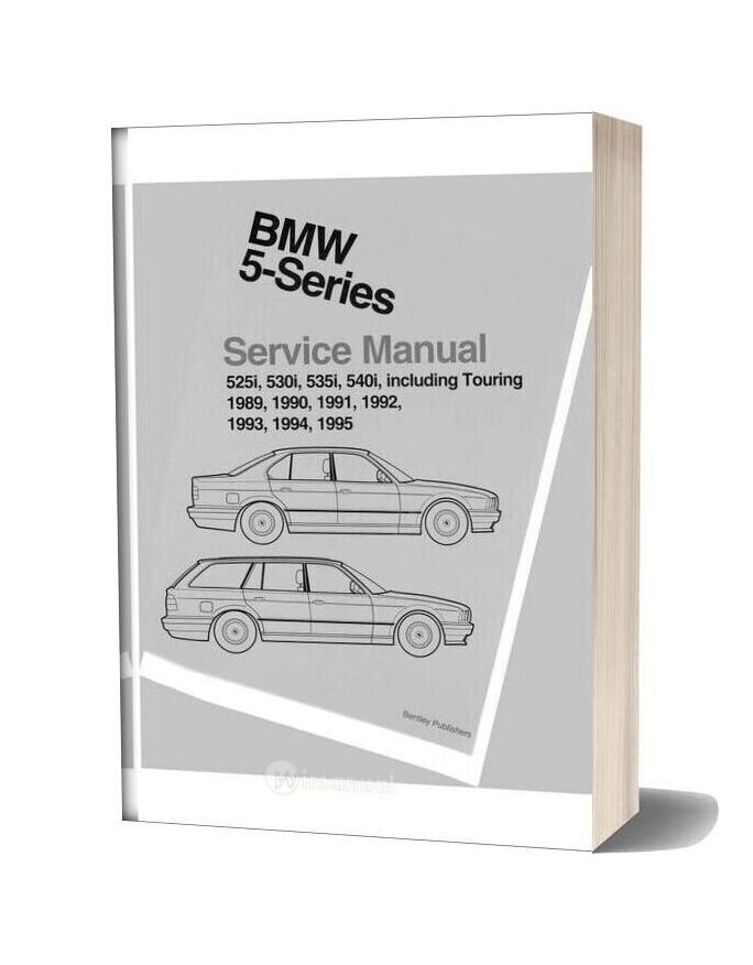 Bentley Bmw 5 Series E34 Service Manual
