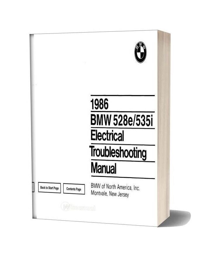 Bmw 528e 535i Electrical Troubleshooting Manual