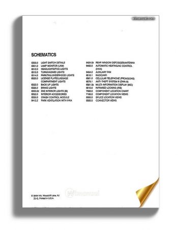 Bmw 850i 1992 Electrical Troubleshooting Manual