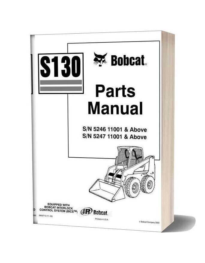 Bobcat S130 Parts Manual