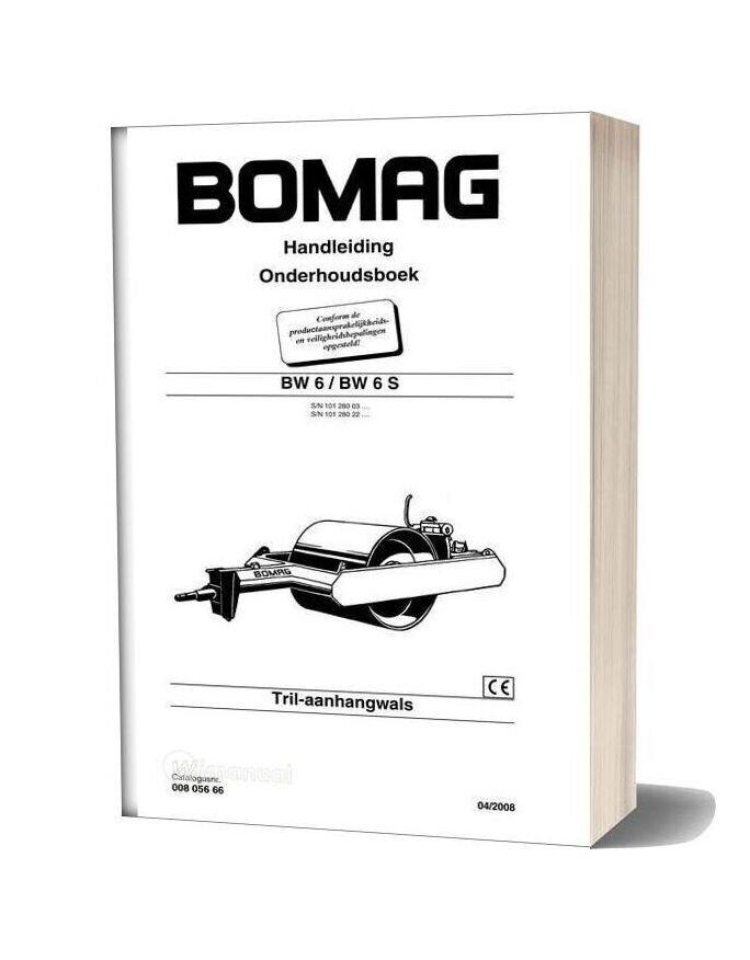 Bomag Bw6 6s Maintenance Manual