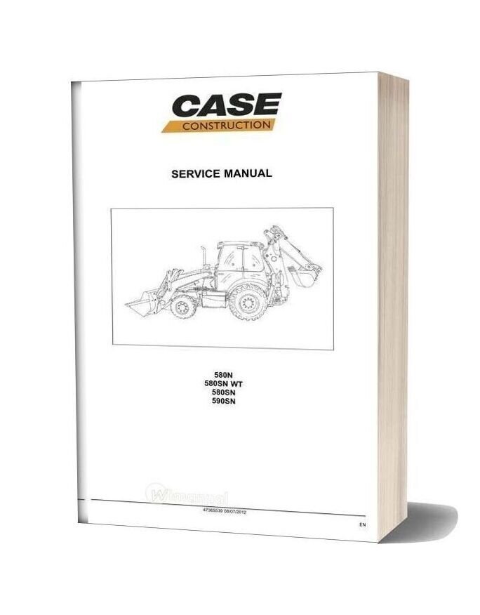 Case 580n 580sn 580snwt 590sn Service Manual