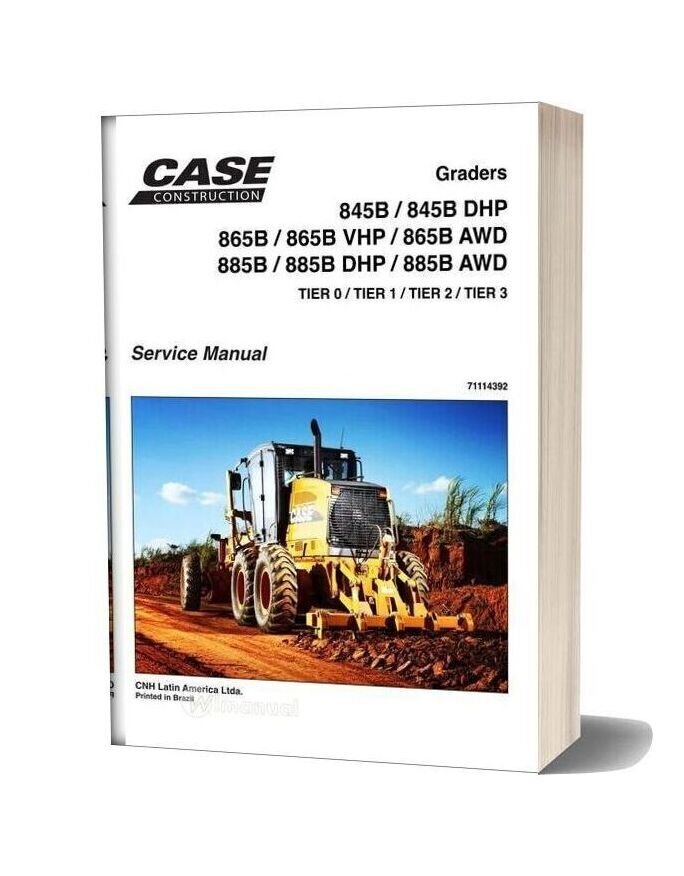 Case 845 865 885 Graders Service Manual