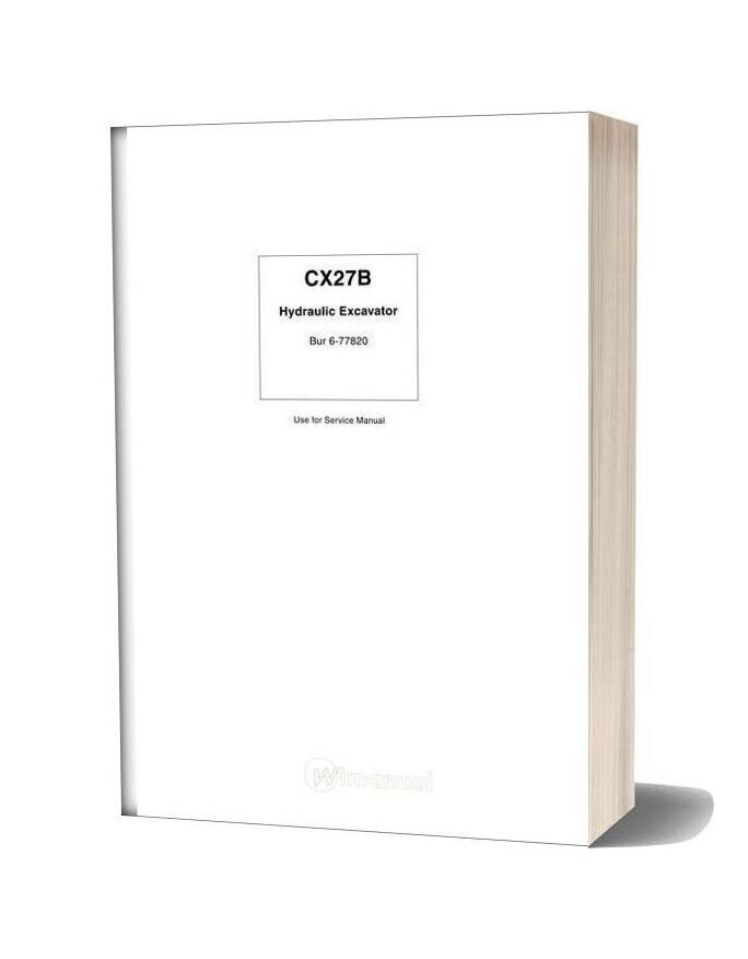 Case Cx27b Series Service Manual