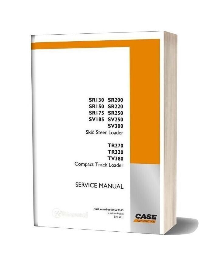 Case Sr Sv Tr Tv Service Manual 84522363