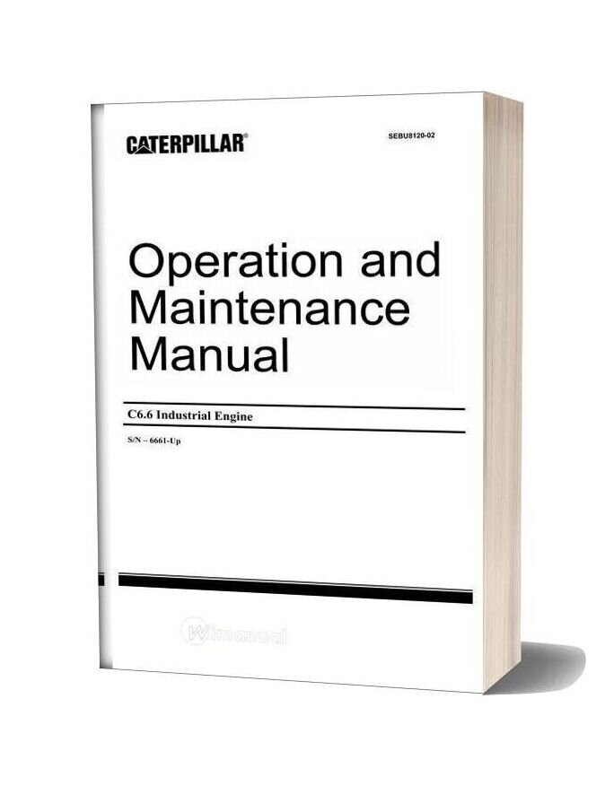 Caterpillar C6 6 Industrial Engine Operation And Maintenance Manual