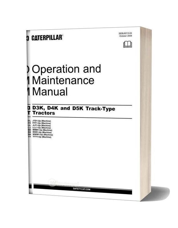 Caterpillar D5k Dozer Operation Manual