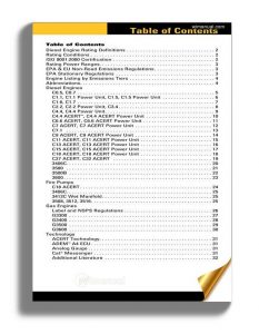 Caterpillar Industrial Engine Ratings Guide