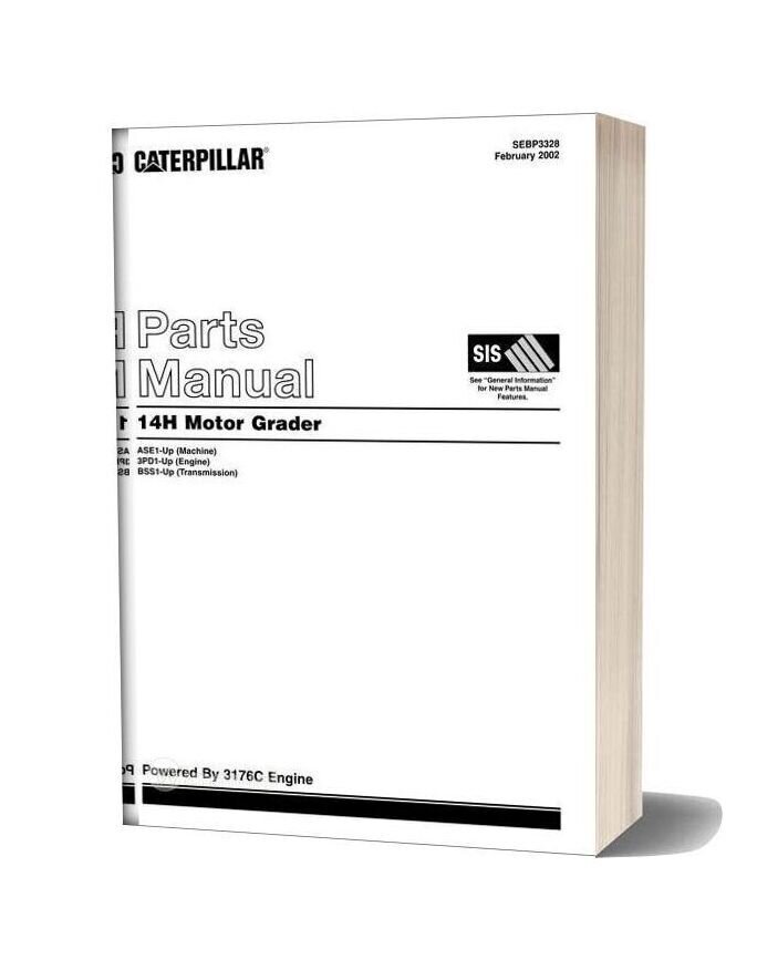 Caterpillar Motor Grader14h Parts Manual