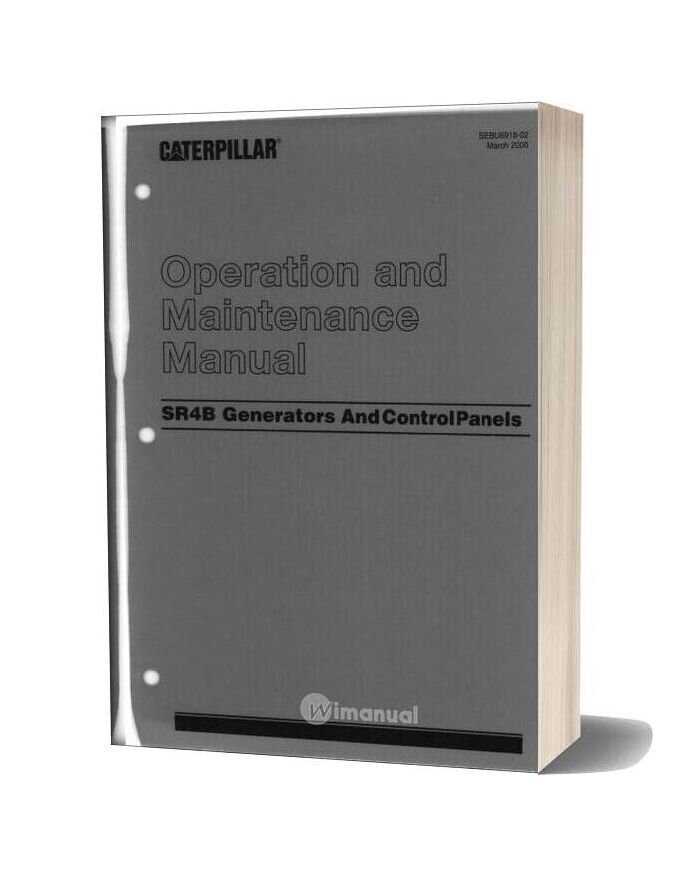 Caterpillar Operation And Maintenance Manual Sr4b Generators