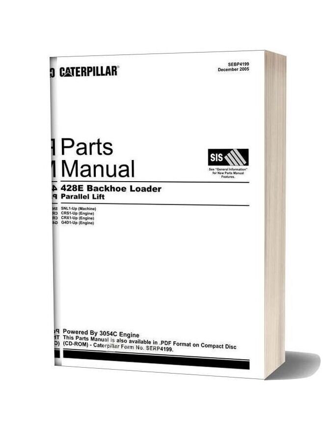 Caterpillar Parts Manual 428e