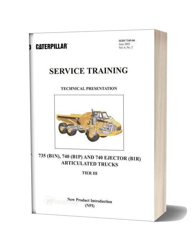 Caterpillar Service Training 735 740 Articulated Trucks