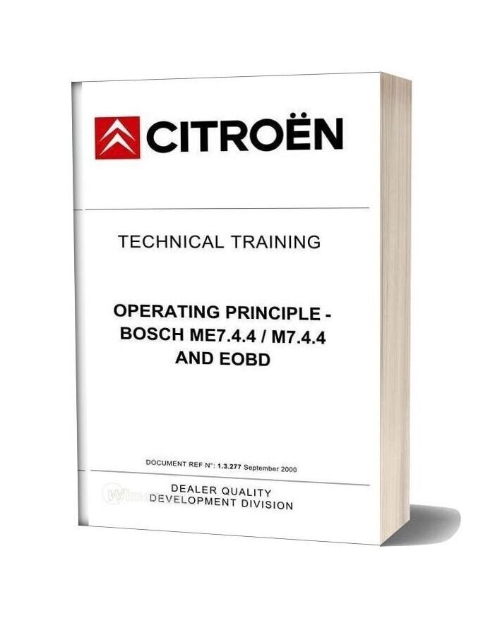 Citroen Technical Training Ecu 744