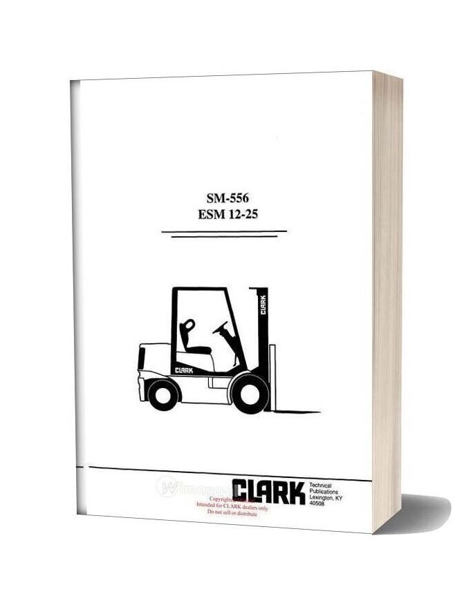 Clark Sm 556 Service Manual