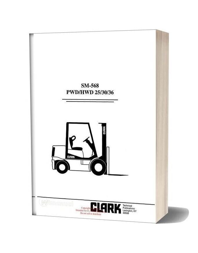 Clark Sm 568 Service Manual