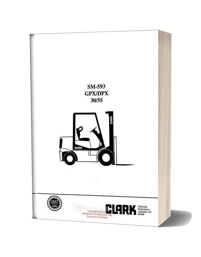 Clark Sm 593 Service Manual
