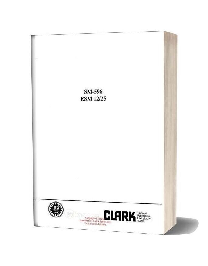 Clark Sm 596 Service Manual