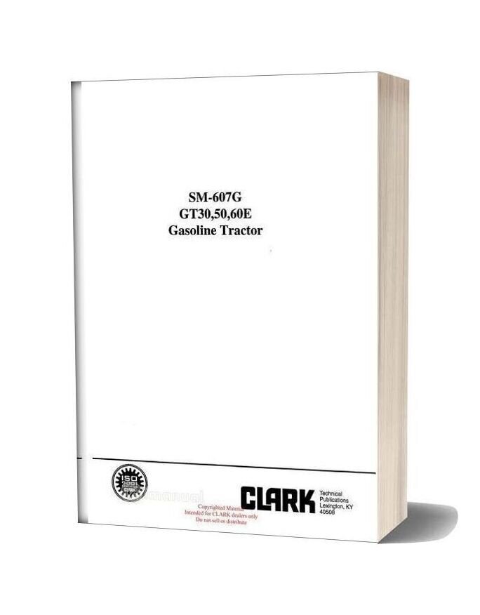 Clark Sm 607g Service Manual