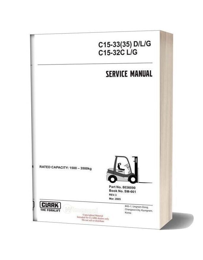 Clark Sm 661 Service Manual