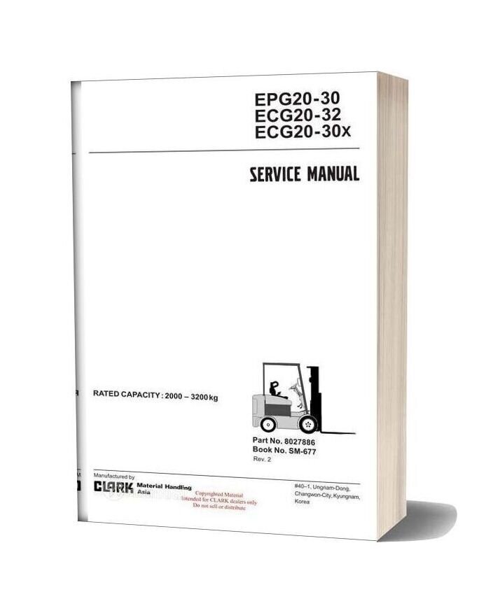 Clark Sm 677 Service Manual