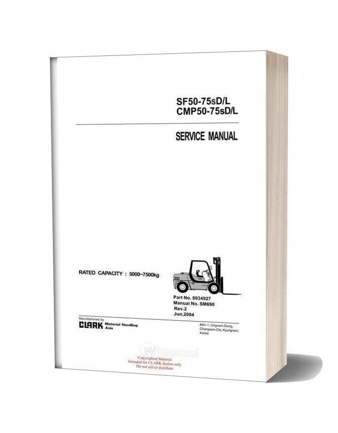 Clark Sm 690 Service Manual