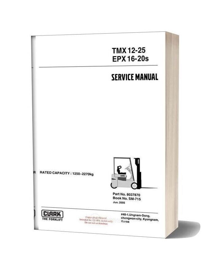 Clark Sm 715 Service Manual