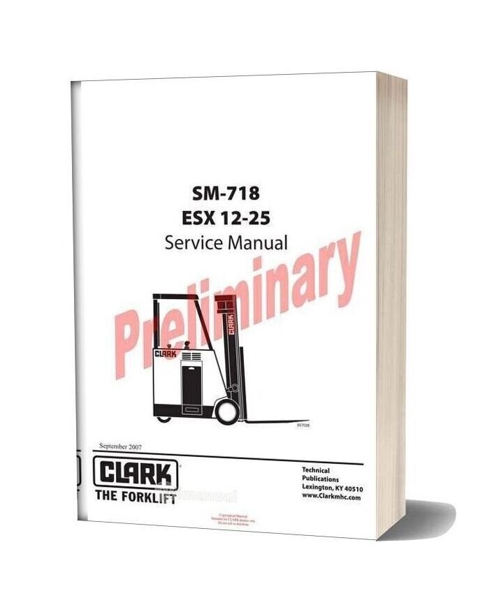 Clark Sm 718 Service Manual