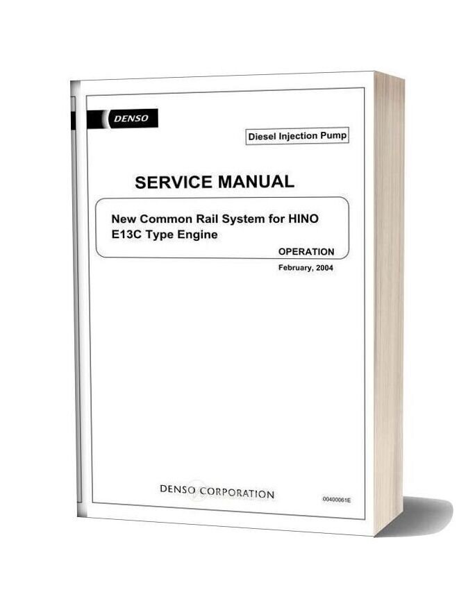 Common Rail Hino E13c Service Manual