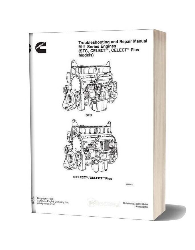 Cummins Diessel Engine M11 Troubleshooting And Repair Manual