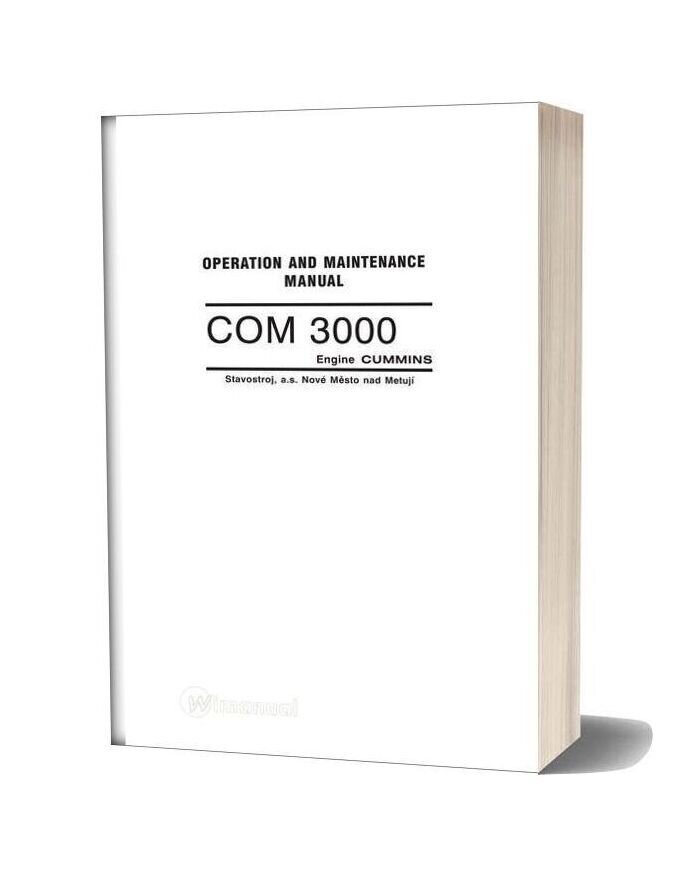 Cummins Engine Com3041a Operation Manual