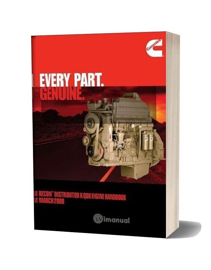 Cummins Recon Distributor K-Qsk Engine Handbook