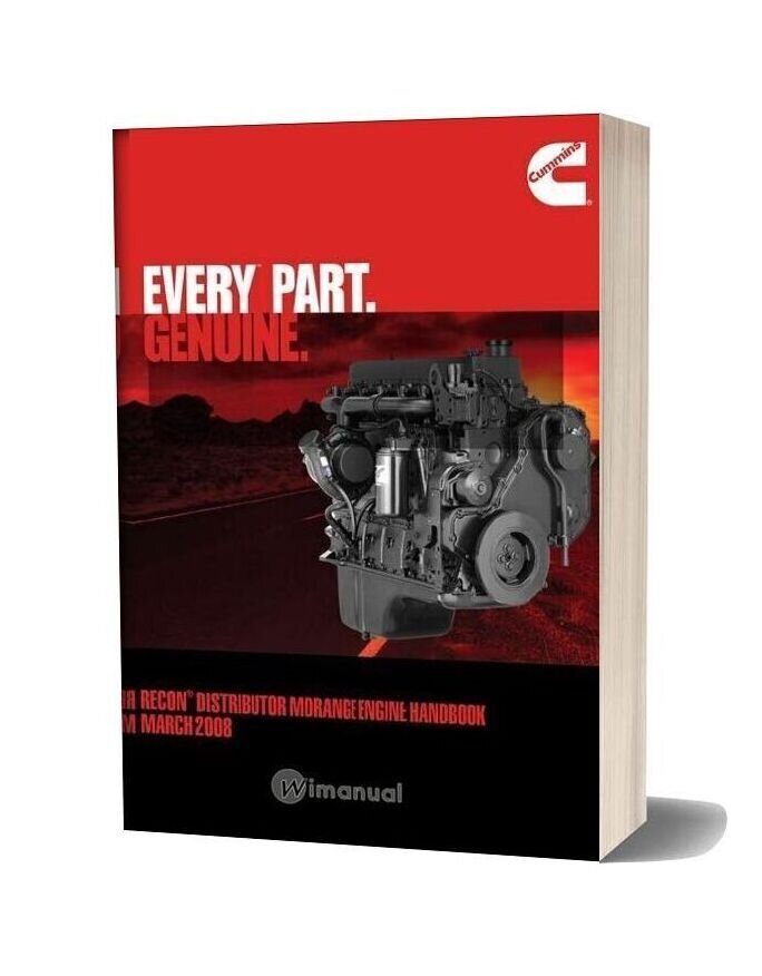 Cummins Recon Distributor Midrange Engine Handbook March 2008