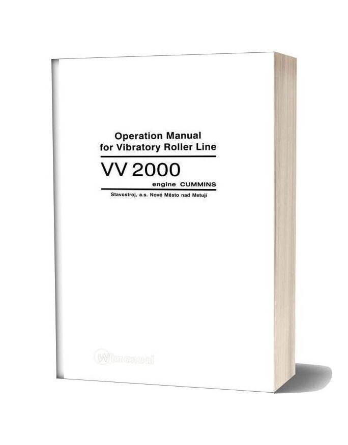 Cummins Vv2004a1 Engine Operation Manual