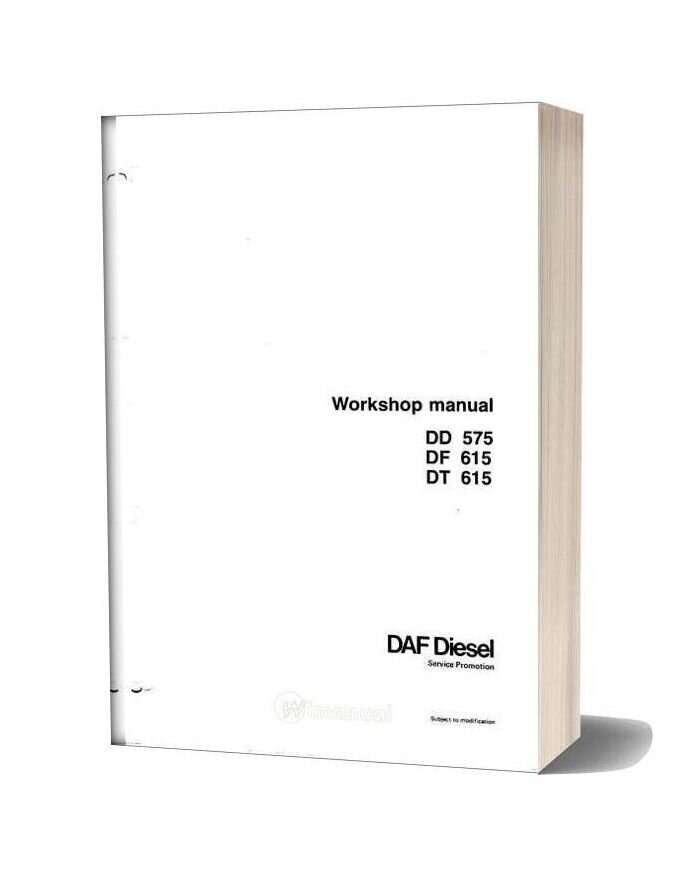 Daf Dt615 Workshop Manaual Engine