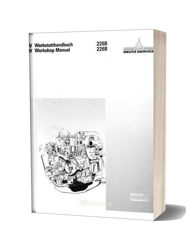 Deutz 226b Workshop Manual