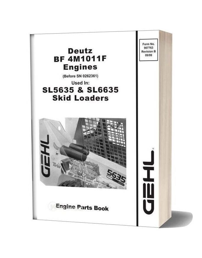 Deutz Bf4m1011f Engine Service Parts Manual 907763 Rev B