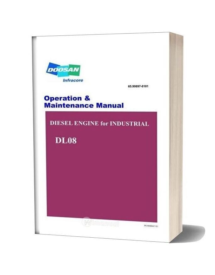 Doosan Dl08 Diesel Engine For Industrial Operation And Maintenance Manual