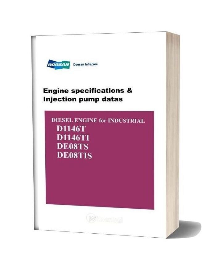 Doosan Engine De08 Engine Specs & Injection Pump Datas