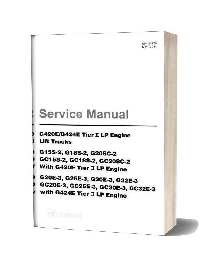 Doosan Forklift Gc15 20 Tier 2 Service Manual