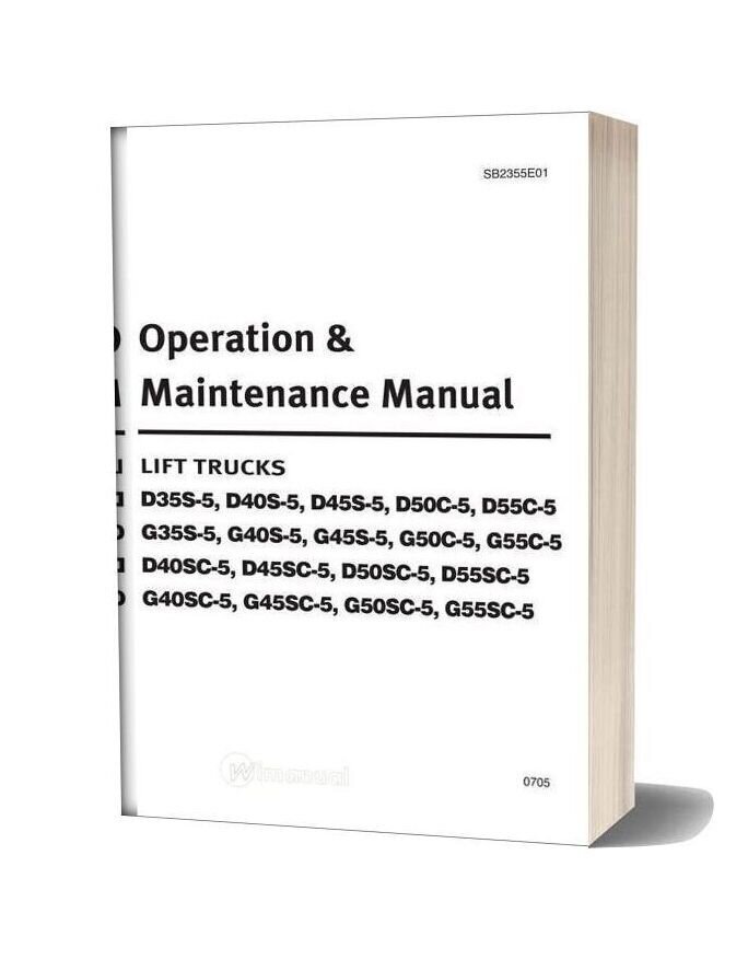 Doosan Lift Truck D35s 5 D40s 5 D45s 5 D50c 5 D55c 5 Maintenance Manual