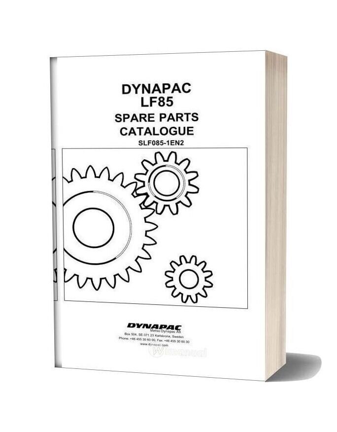 Dynapac Lf85 Parts Manual