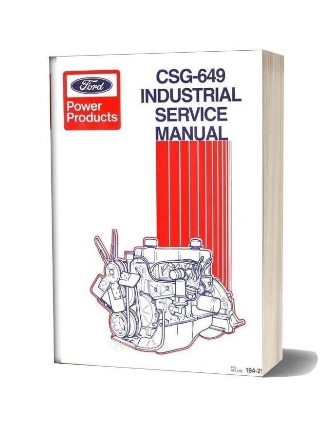 Ford 300cid 6cylinder Industrial Service Manual