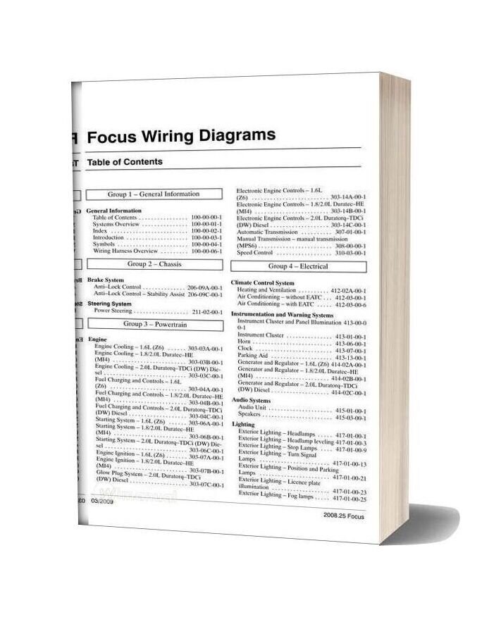 Ford Focus 2010 C307 Wiring Diagrams