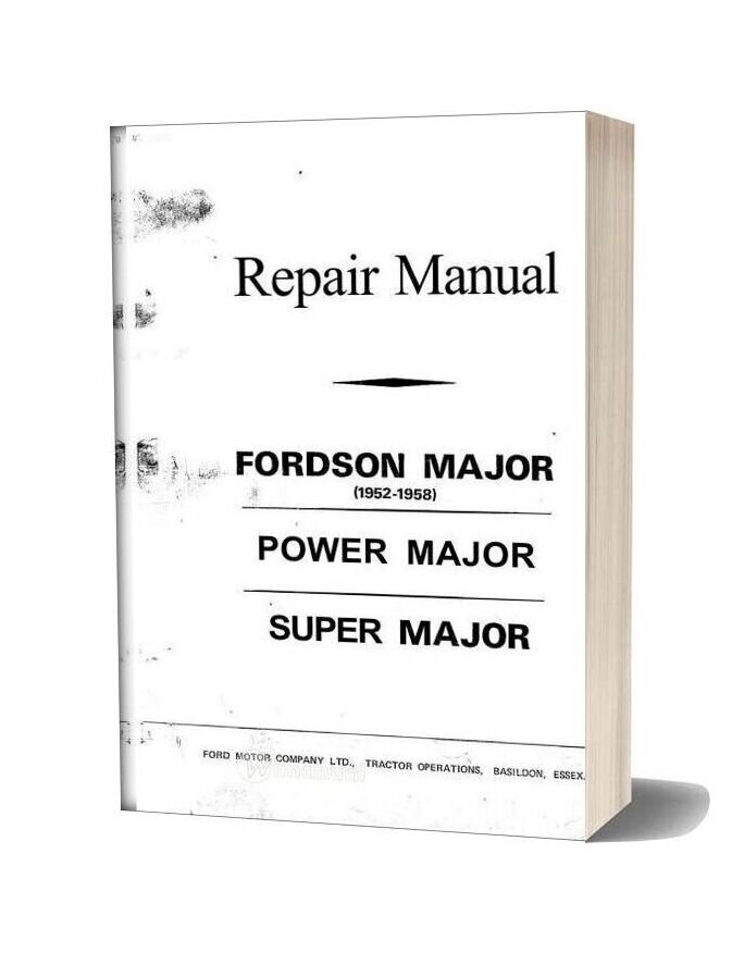Ford Son Major Repair Manual 1952-1958