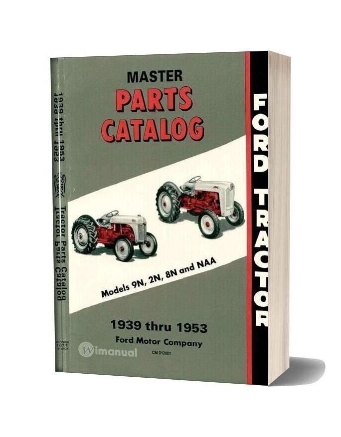  Ford Tractor 8n 2n 9n y Naa Catálogo de piezas maestras