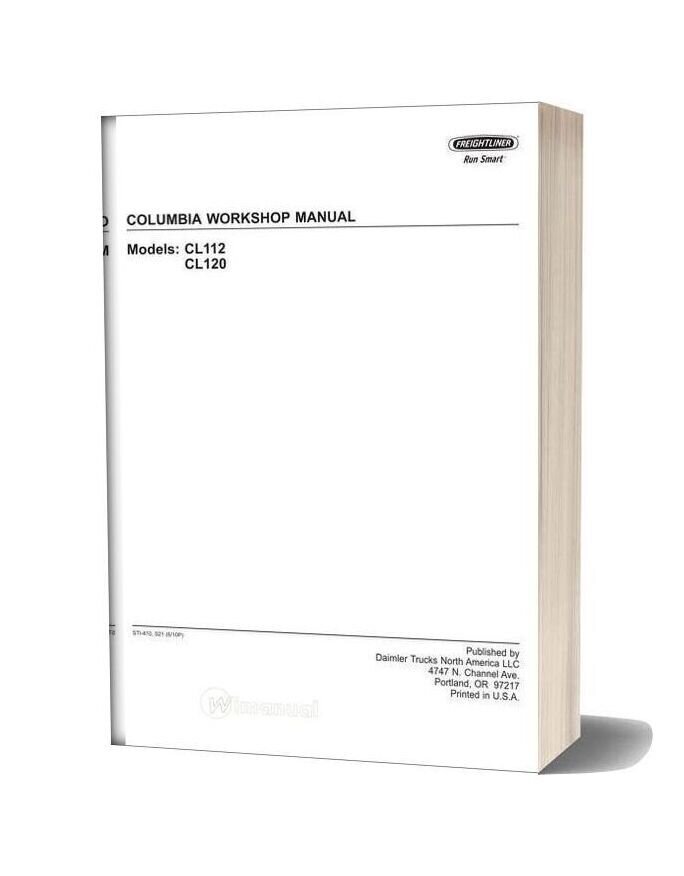 Freightliner Columbia Workshop Manual